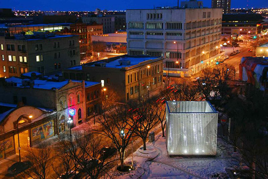 A sky view of Winnipeg's Exchange District. Number TEN Architectural Group is a leading Winnipeg-based architect.